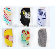 Fashion ladies imprimé chiffon chiffon sarong pareo